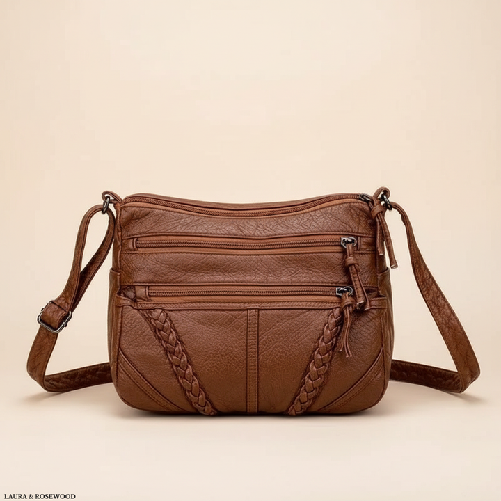 Maica - Braided Multi-Zip Bag