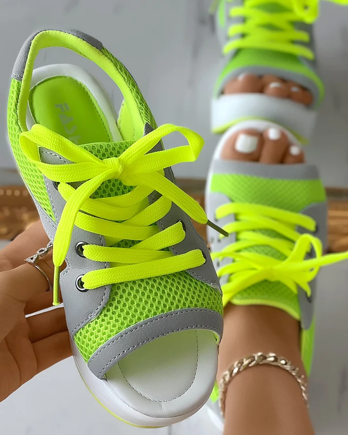 Amanda - Breathable Wedge Sneakers