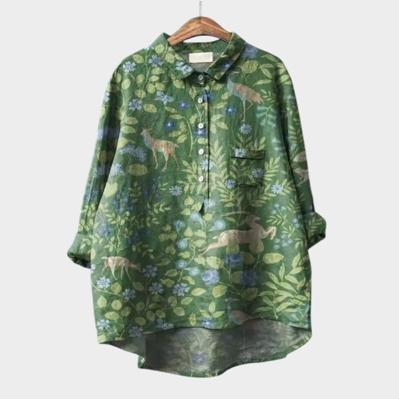 Jazira - Animal Print Blouse