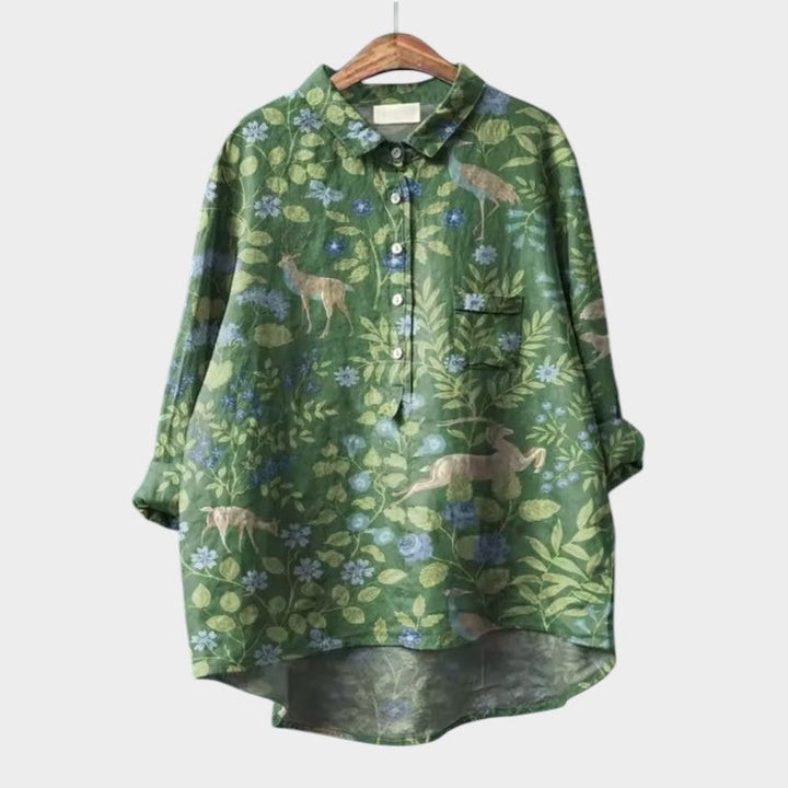 Jazira - Animal Print Blouse