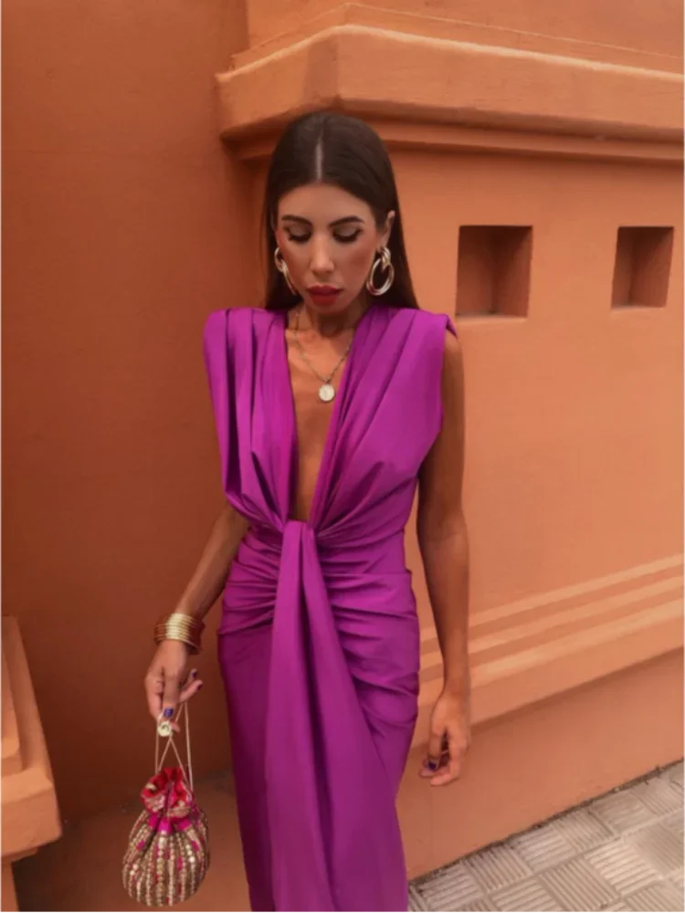 Ariana - Elegant Draped Evening Dress