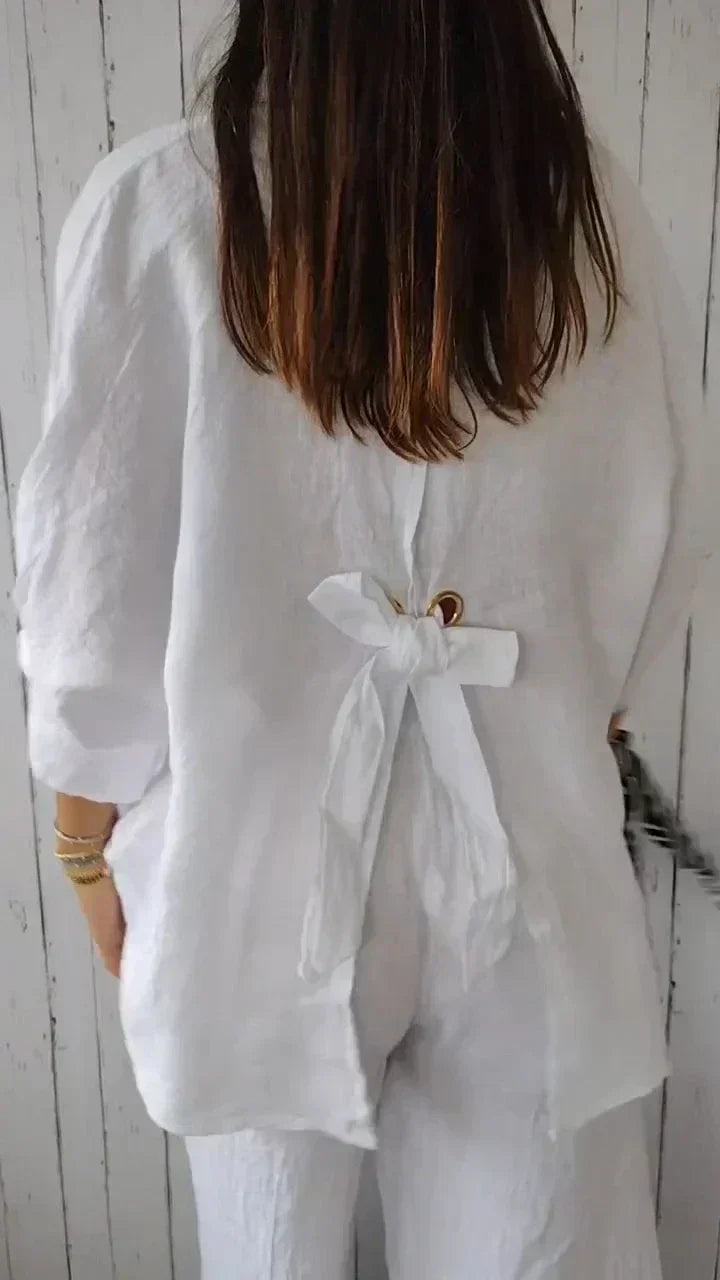 Vivelle - Casual Button-Up Top