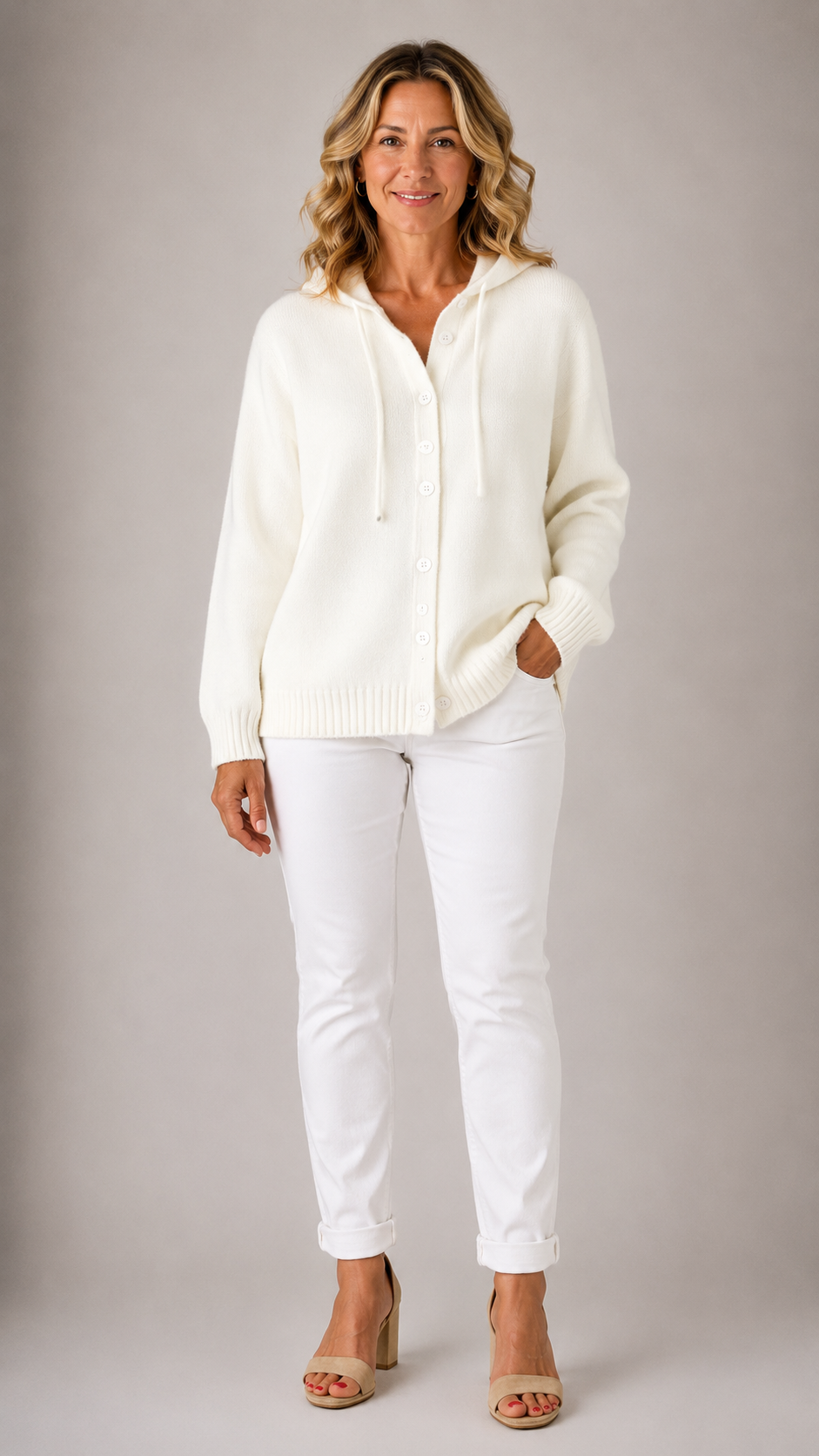 Women’s Cozy Hooded Knit Cardigan