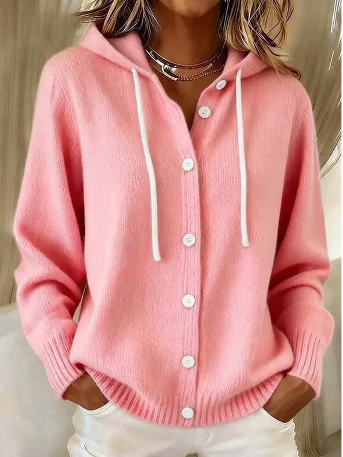 Women’s Cozy Hooded Knit Cardigan