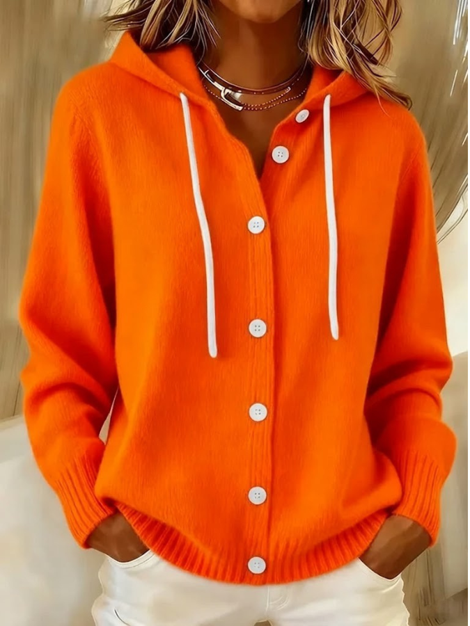 Women’s Cozy Hooded Knit Cardigan