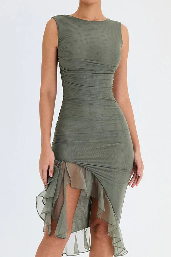 Elowen - Ruffle Hem Dress