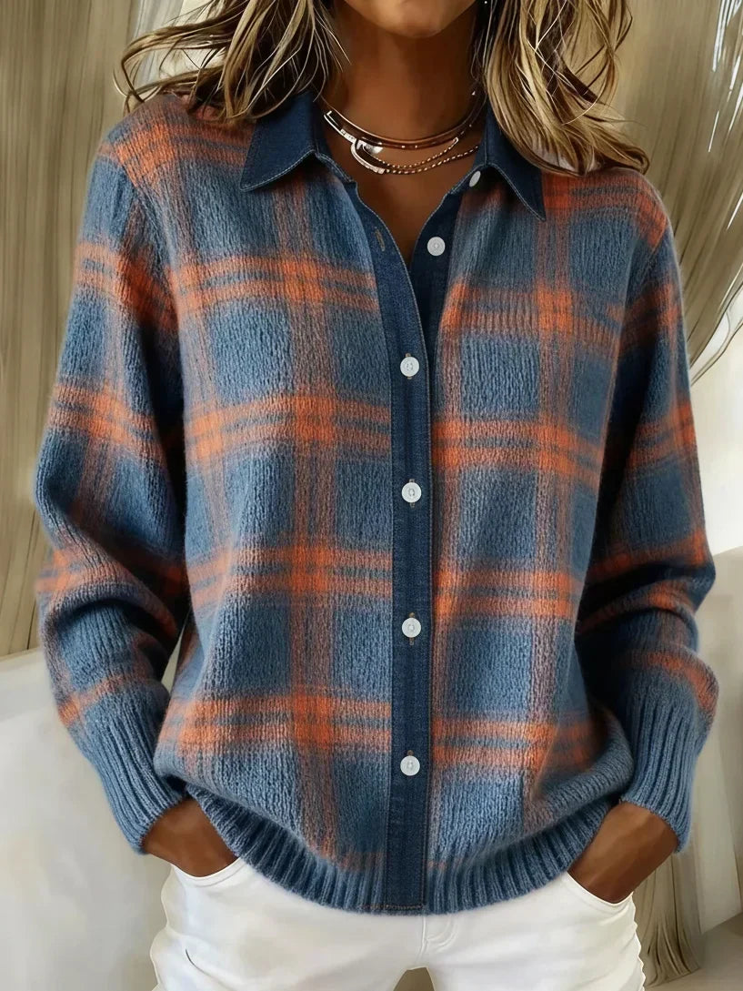 Nessa - Cozy Plaid Sweater