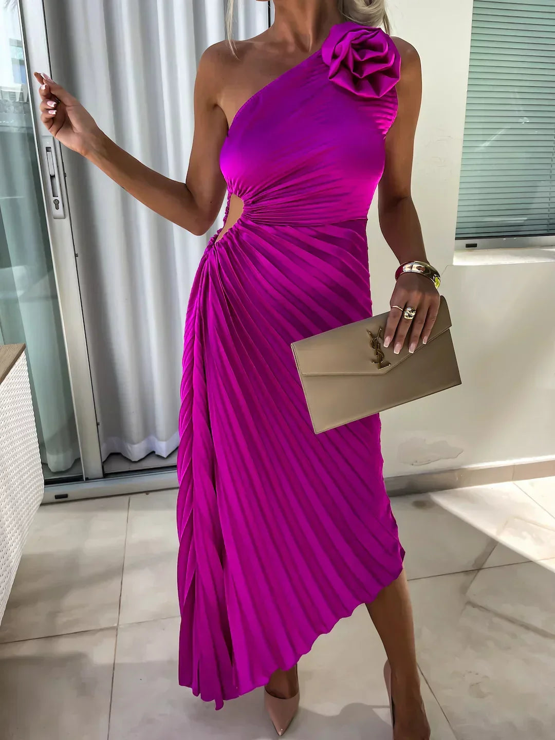Marivelle - Pleated Glamour Dress