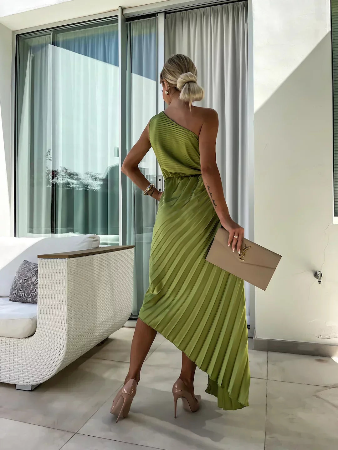 Marivelle - Pleated Glamour Dress