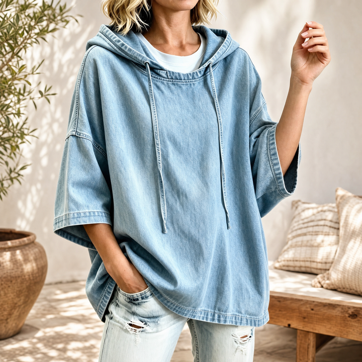 Women’s Soft Feel Relaxed Fit Pullover Hoodie