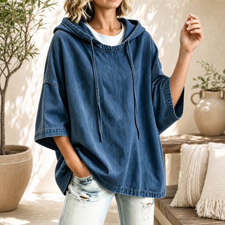 Women’s Soft Feel Relaxed Fit Pullover Hoodie