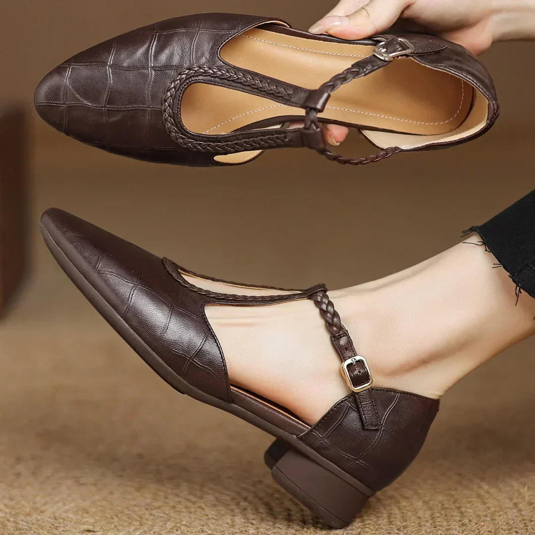 Hannie - Braided Elegance Flats