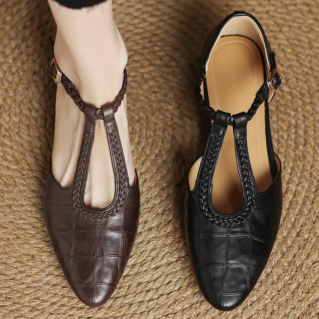 Hannie - Braided Elegance Flats