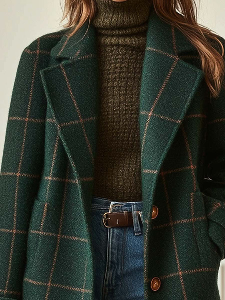 Women’s Classic Checkered Coat