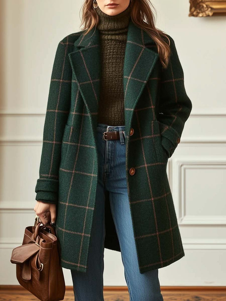 Women’s Classic Checkered Coat