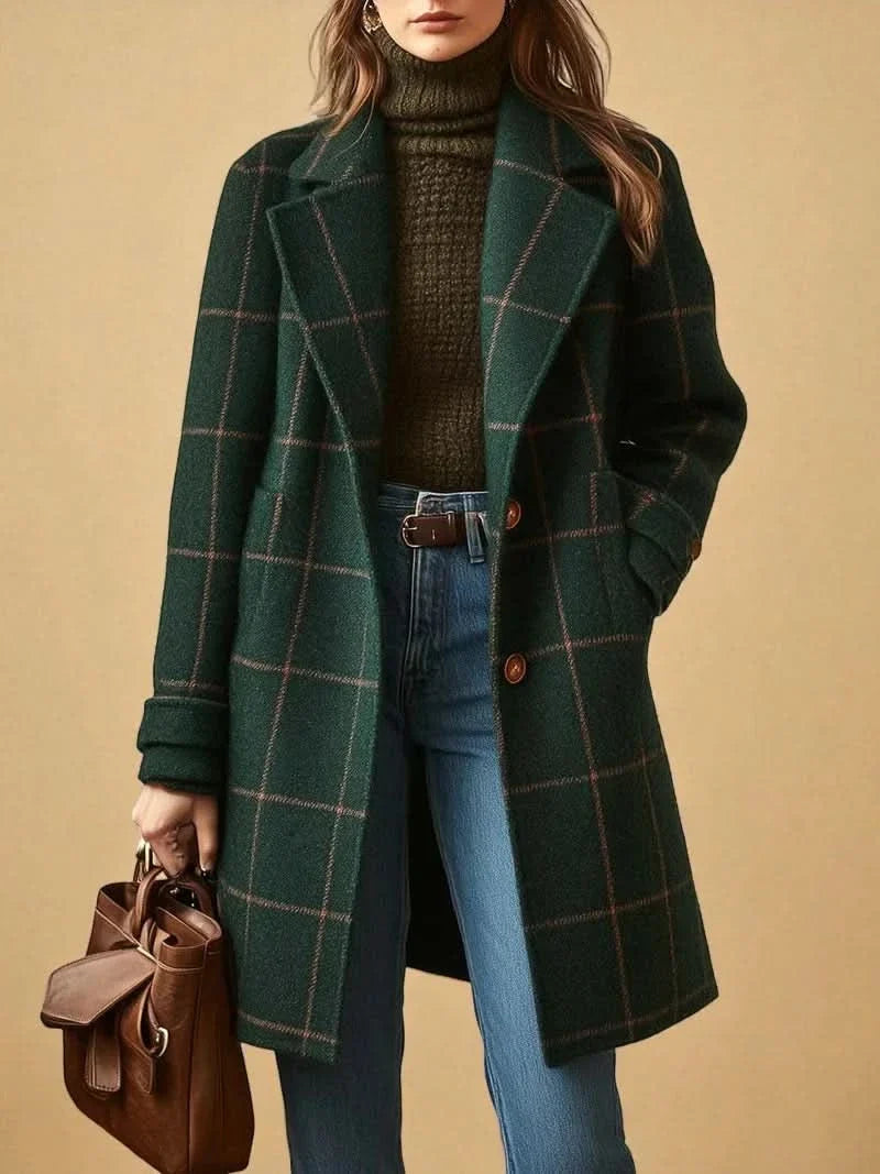 Women’s Classic Checkered Coat