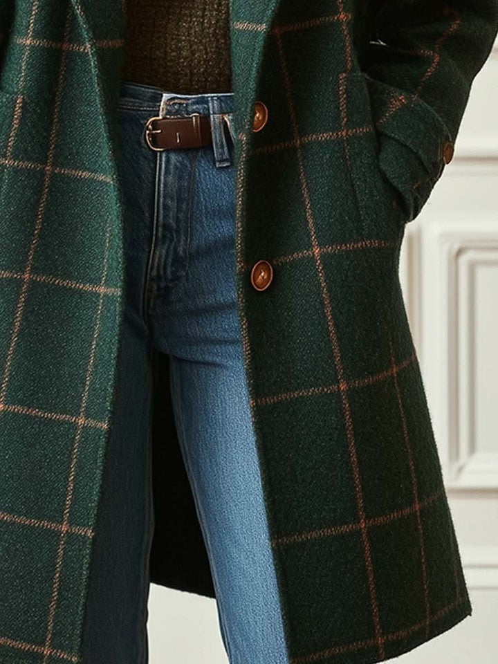 Women’s Classic Checkered Coat