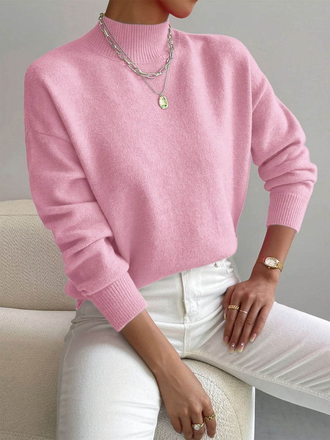 Women’s Soft Feel Everyday Roll Neck Jumper