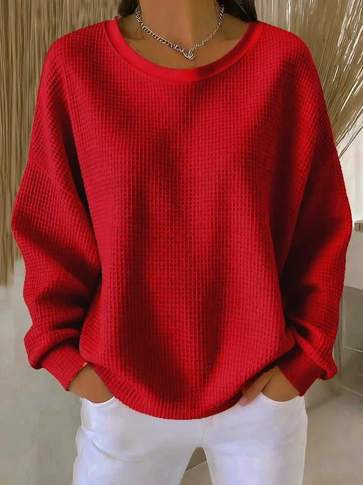 Women’s Cozy Waffle Knit Jumper