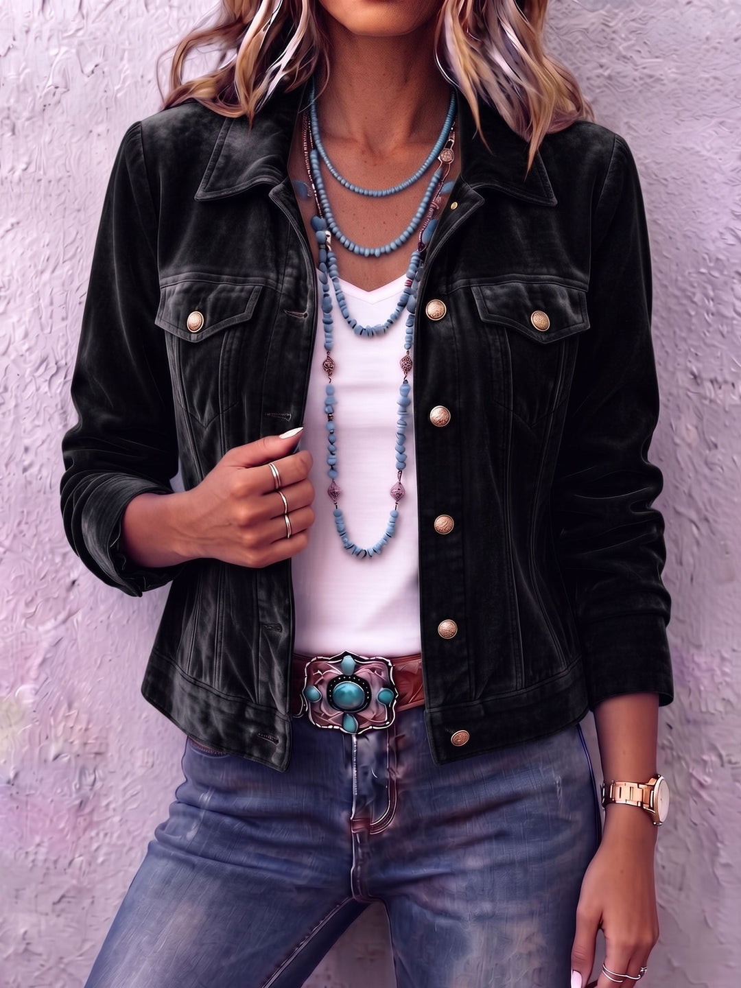 Women’s Boho Vintage-Inspired Jacket