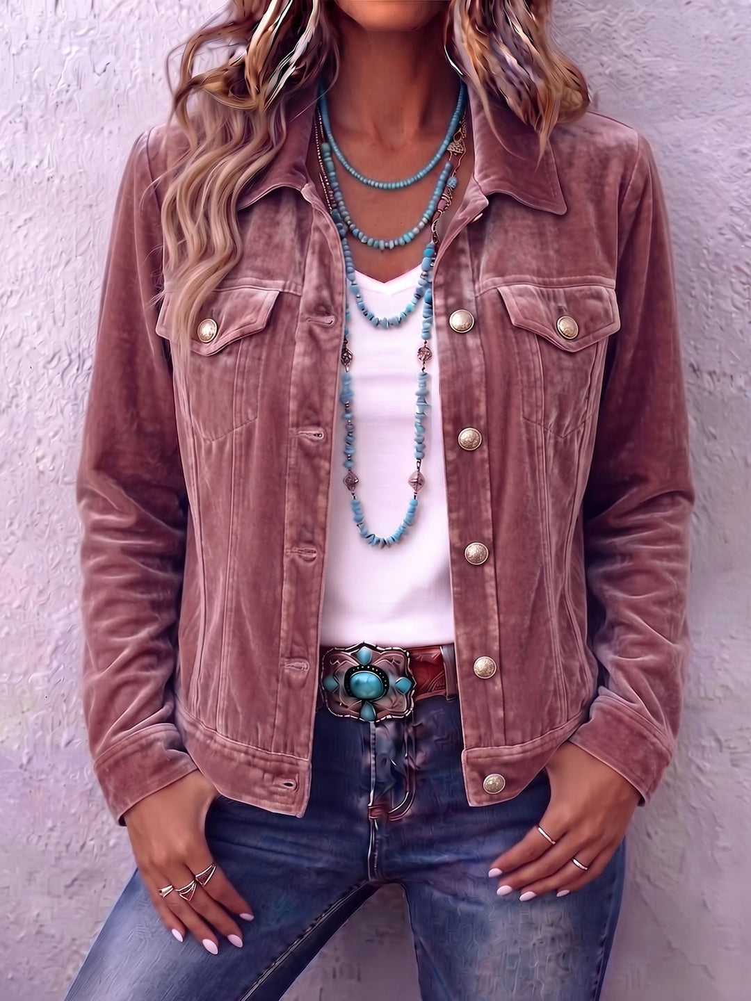 Women’s Boho Vintage-Inspired Jacket