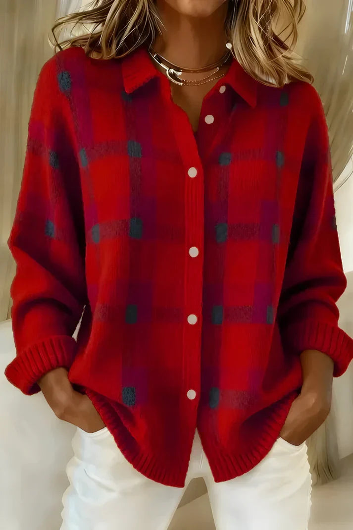 Lendie - Timeless Check Printed Long Sleeve