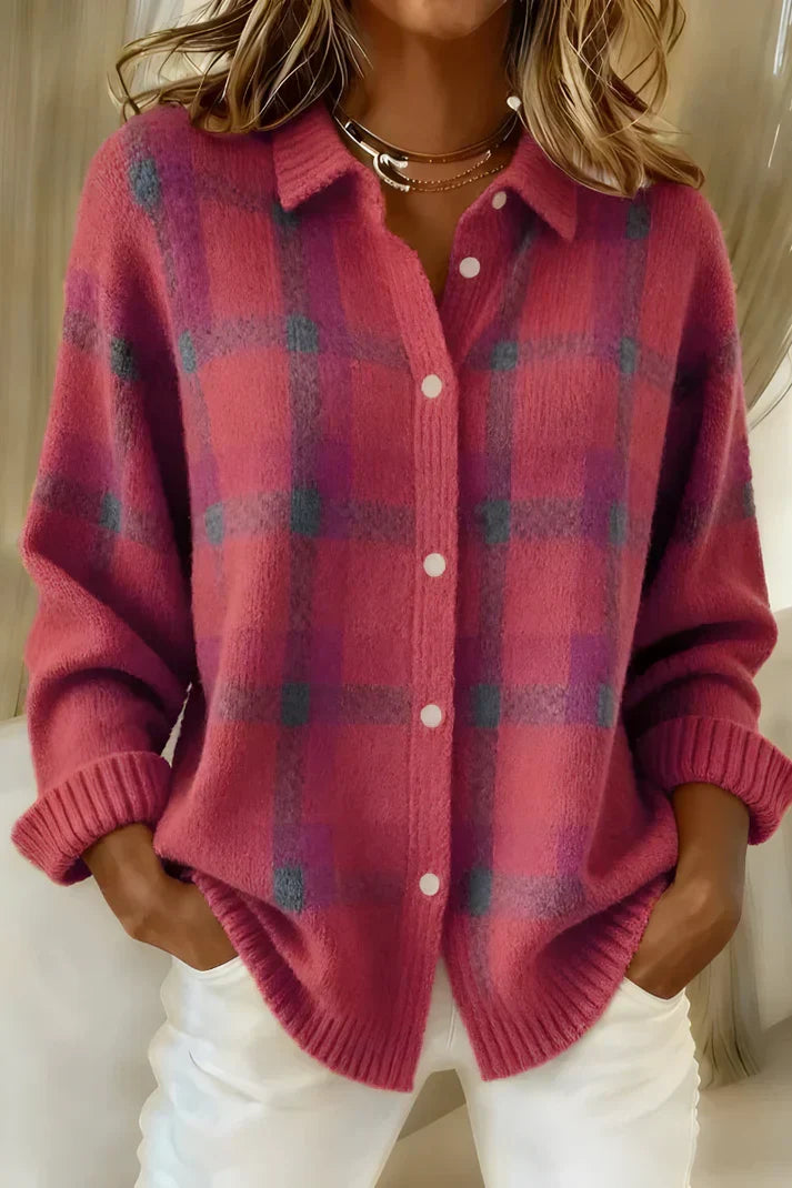 Lendie - Timeless Check Printed Long Sleeve