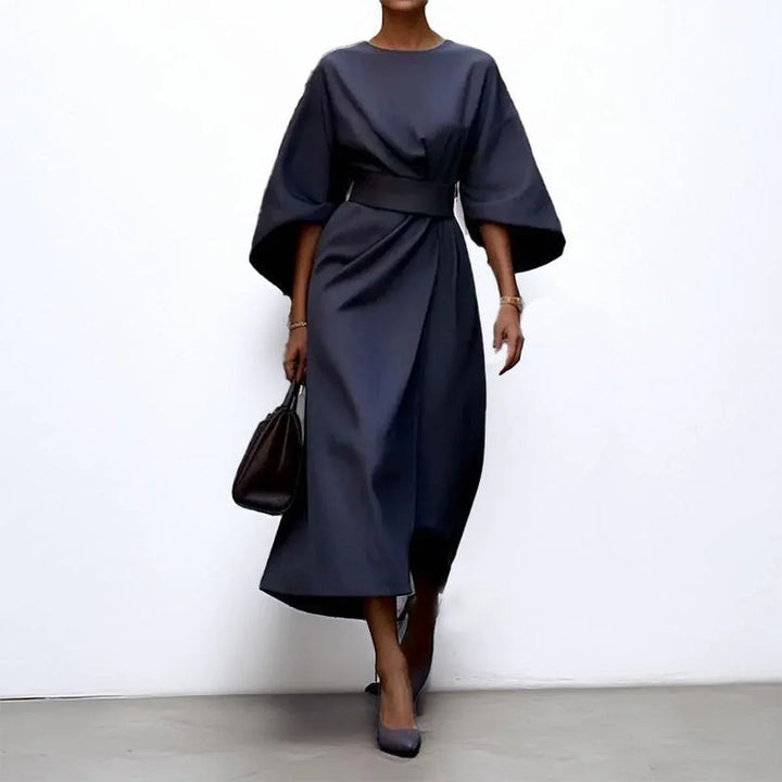 Marisca - Minimalist Belted Luxe Dress