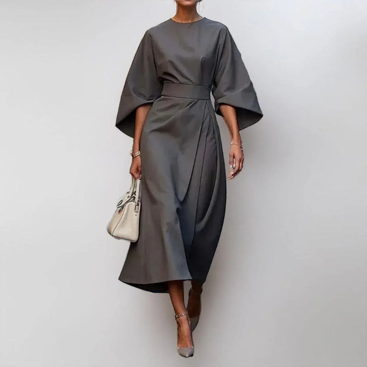 Marisca - Minimalist Belted Luxe Dress