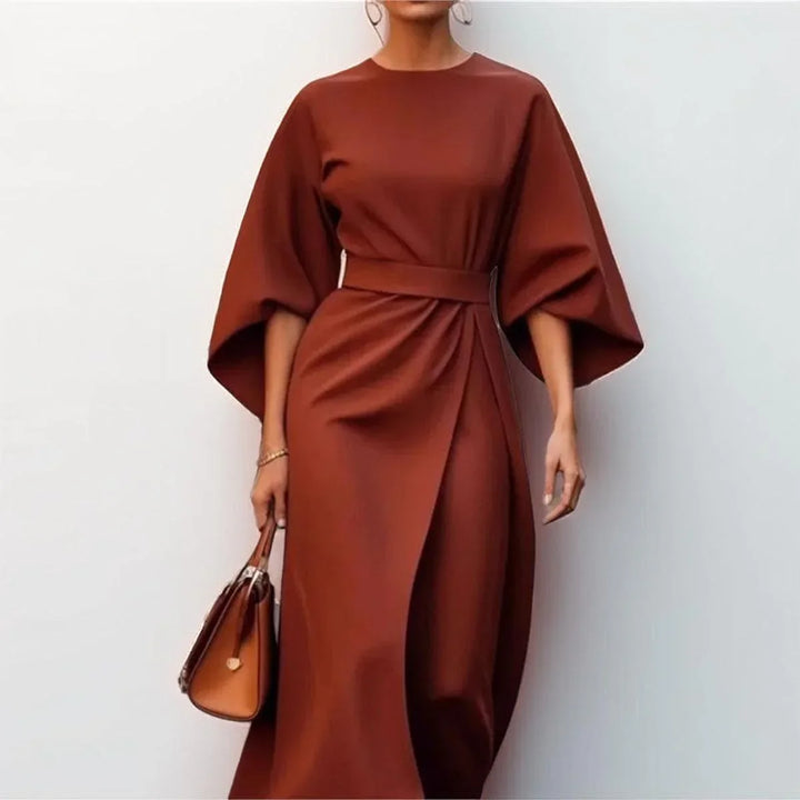 Marisca - Minimalist Belted Luxe Dress