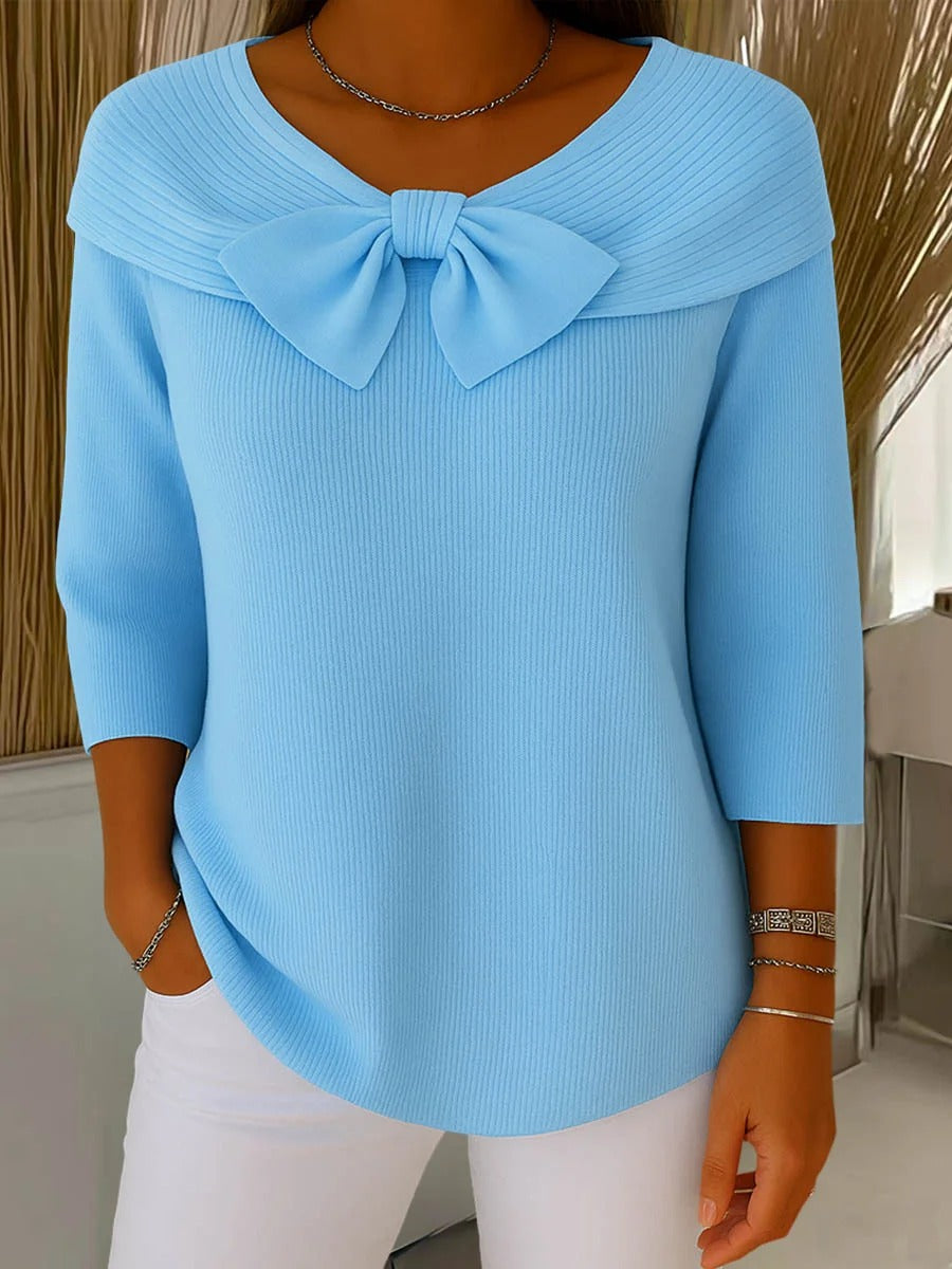 Women’s Elegant Bow Detail Knit Jumper