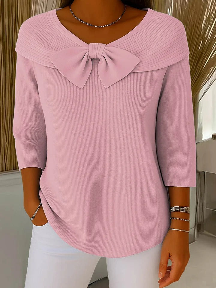 Women’s Elegant Bow Detail Knit Jumper