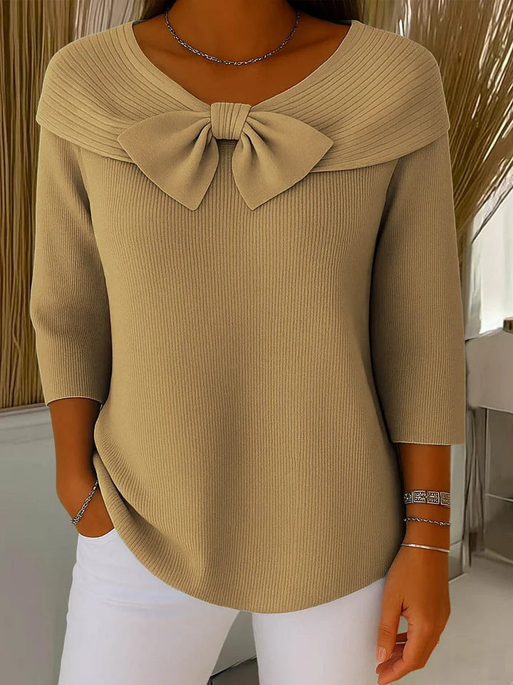 Women’s Elegant Bow Detail Knit Jumper