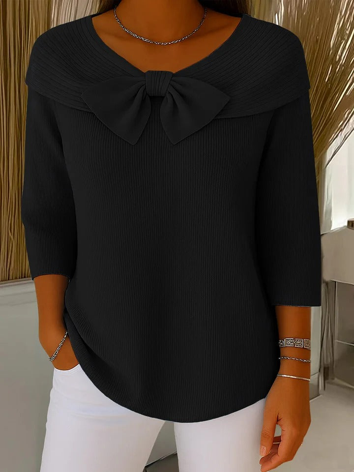 Women’s Elegant Bow Detail Knit Jumper