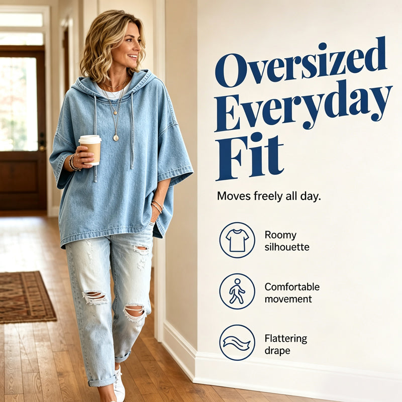 Women’s Soft Feel Relaxed Fit Pullover Hoodie