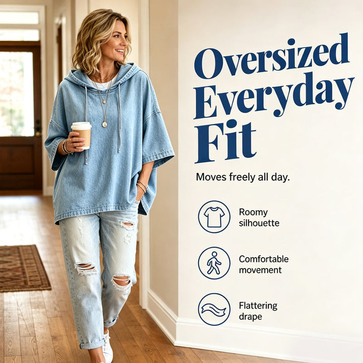 Women’s Soft Feel Relaxed Fit Pullover Hoodie