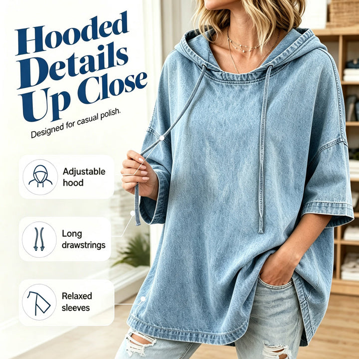 Women’s Soft Feel Relaxed Fit Pullover Hoodie