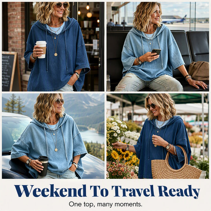 Women’s Soft Feel Relaxed Fit Pullover Hoodie