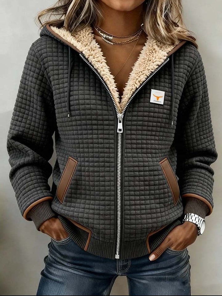 Women’s Quilted Hooded Full-Zip Jacket