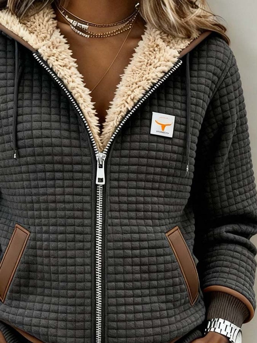 Women’s Quilted Hooded Full-Zip Jacket