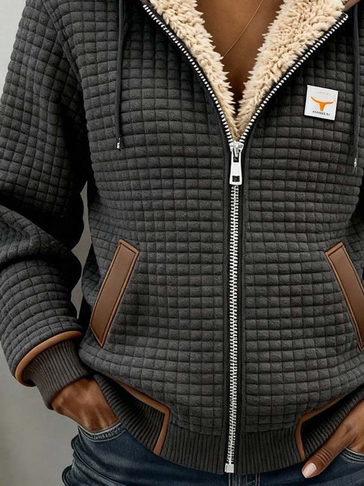 Women’s Quilted Hooded Full-Zip Jacket
